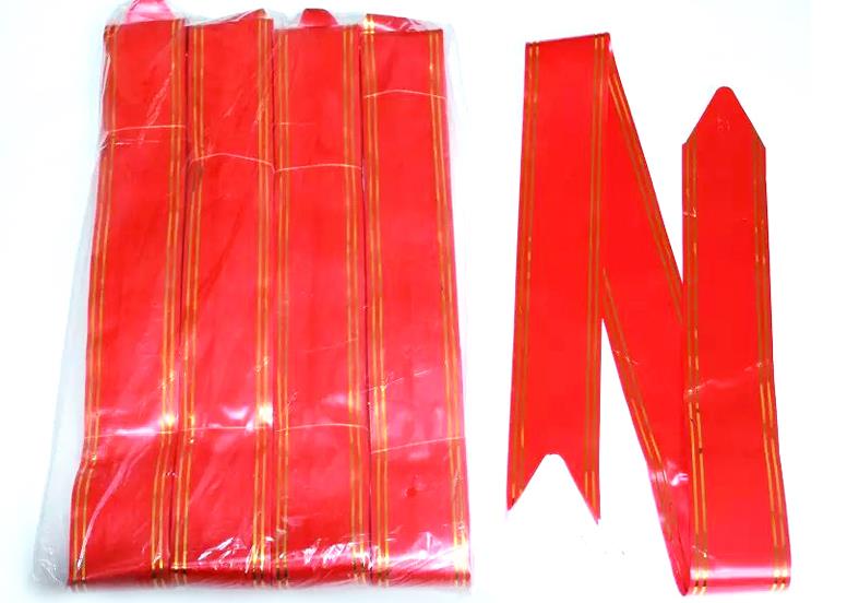 CHINA SKU-Cloth christmas wrapping ribbon 6.3*270cm,Home Decor