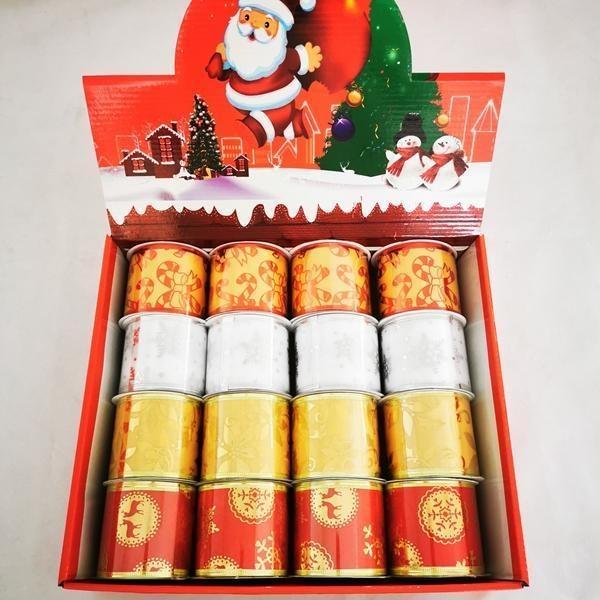 CHINA SKU-Cloth christmas wrapping ribbon 6.3*270cm,Home Decor
